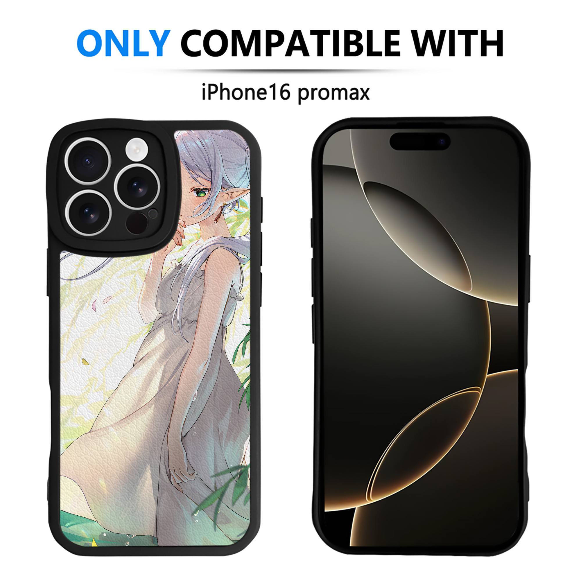 （画像用） 葬送のフリーレン Frieren 【iPhone 16シリーズ対応】シリコンスマホケース（レザー調） 材質：シリコン